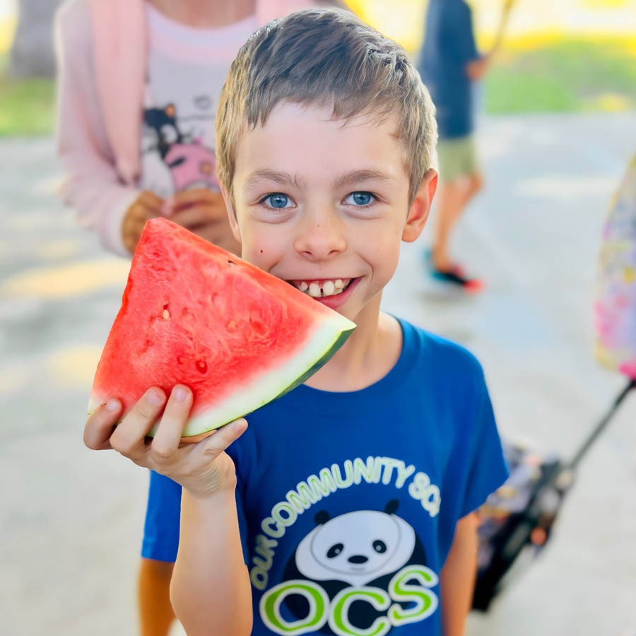 Archie, a happy and smiling kid with William Syndrome